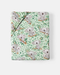 Koala Cuddles Fitted Crib Sheet