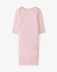 Prima Pink Ribbed Infant Gown