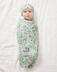 Koala Cuddles Swaddle & Beanie Set