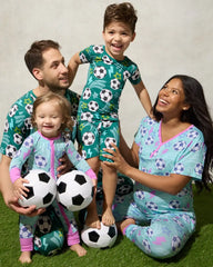 Aqua Soccer Stars Women's Pajama Pants