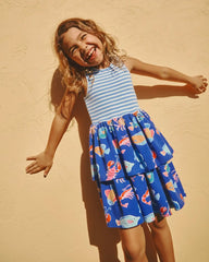 Tidepool Party Tiered Dress