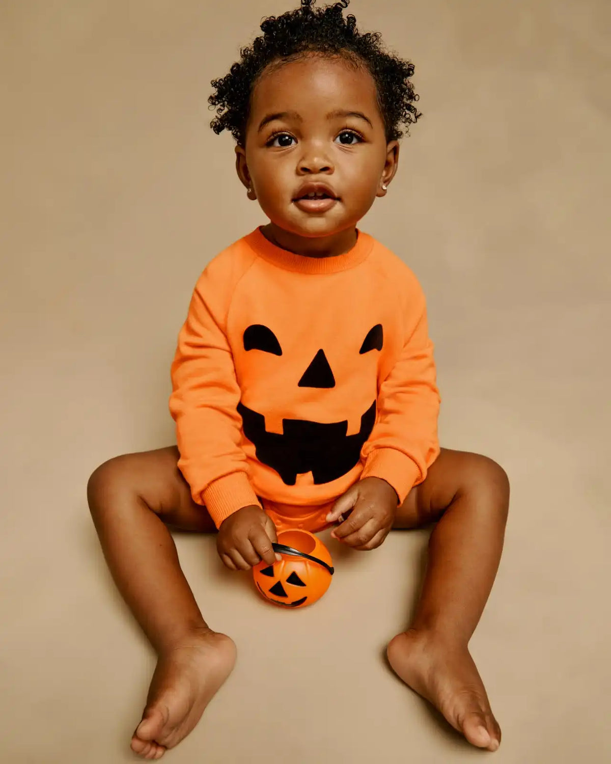 Jack-O'-Lantern Raglan Romper