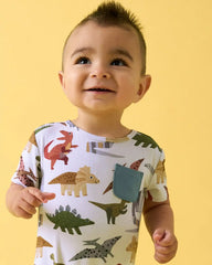 Roar & Explore Pocket Shorty Romper