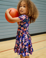 Wild Garden Ruffle Twirl Dress