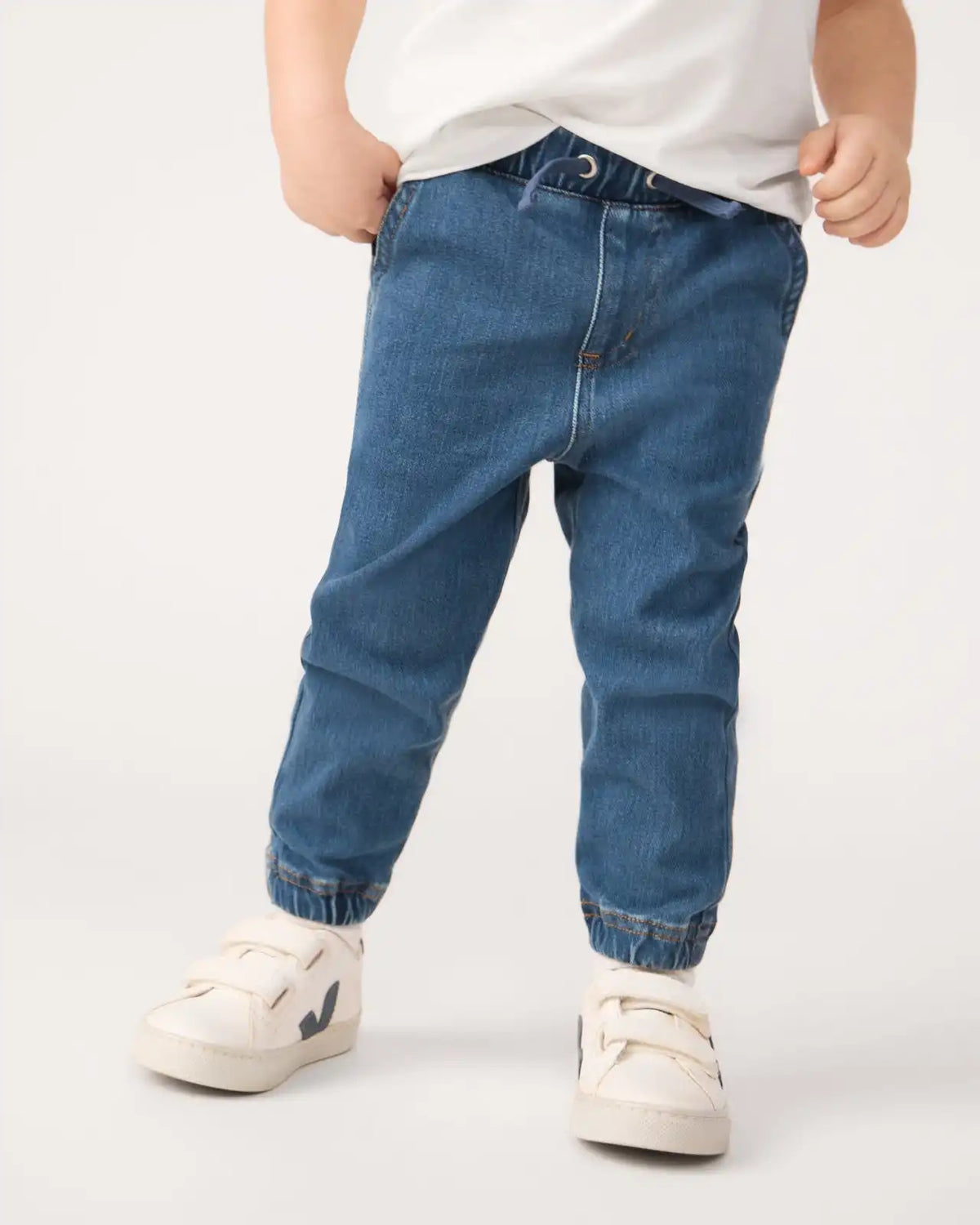 Midwash Blue Denim Jogger