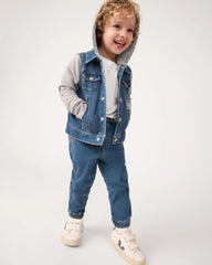 Midwash Blue Denim Jogger