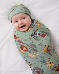 Simba's Safari Swaddle & Beanie Set