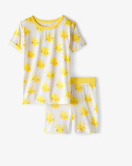 Sunshine Two-Piece Short Sleeve & Shorts Pajama Set