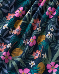 Tropical Garden Bow Strap Romper