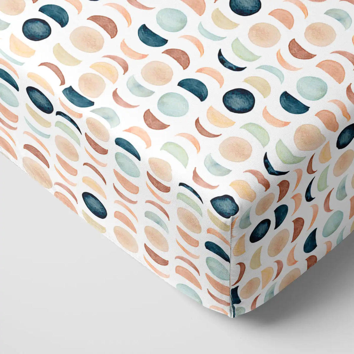 Luna Neutral Fitted Crib Sheet