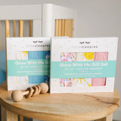Blue Rainbows, Sky Blue & Sunshine Zippy Grow With Me Three Pack Gift Box